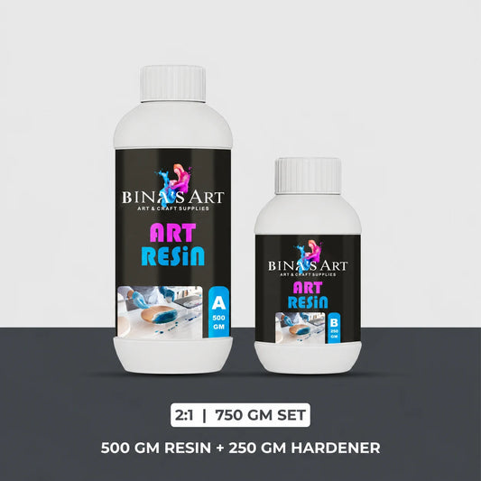 Bina's Art 2:1 art resin and hardener bottle set