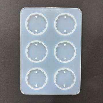 6 Cavity Round Agate Rakhi Mould