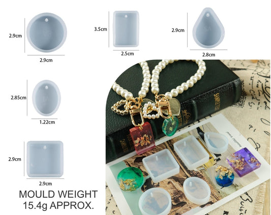 5PCS Pendant & Keychain Mould
