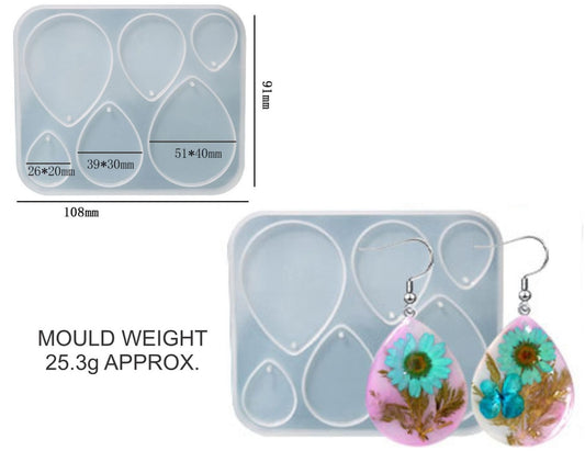 6 IN 1 Drop Jewellery  & Keychain Mould