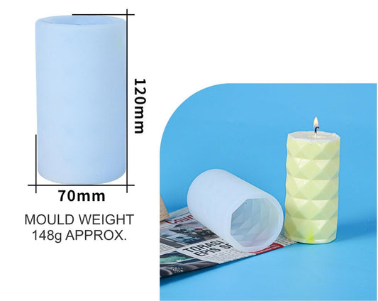 3D Geometric Piller Candle