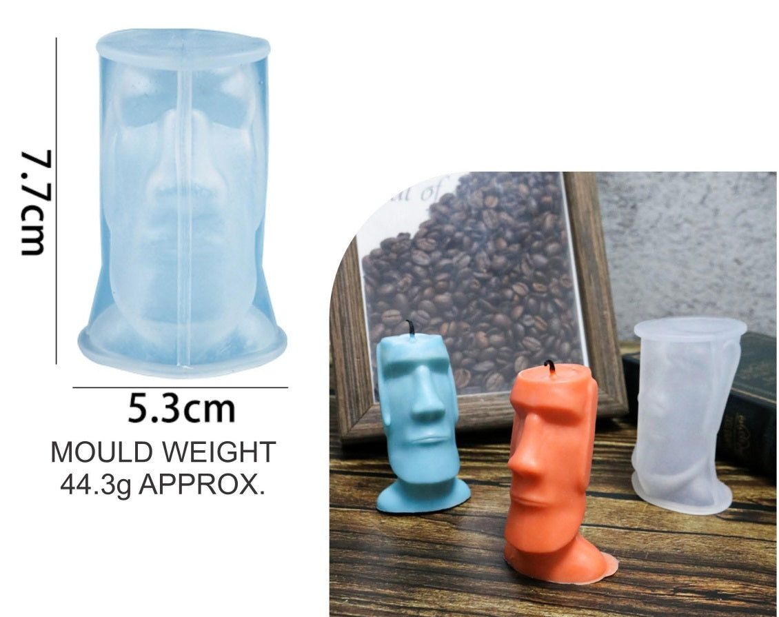 3D Abstract Human Face Candle