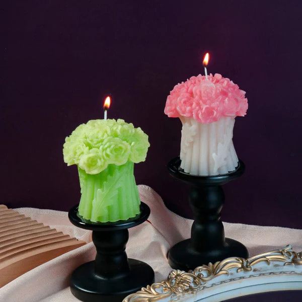 Rose Bouquet Candle Mould
