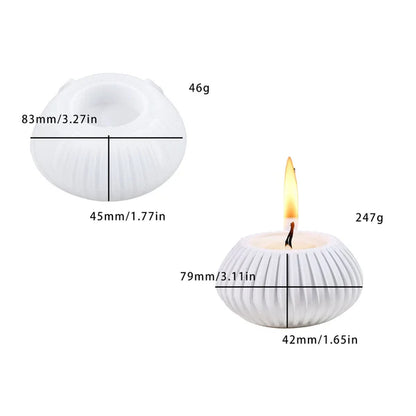 Striped Candle Holder Mould