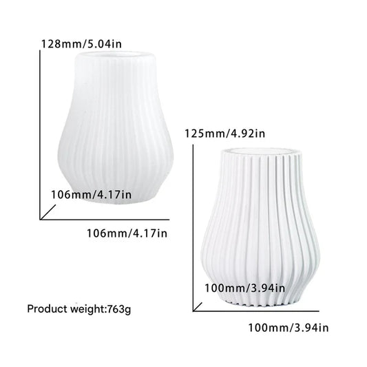 Versatile Striped Stylish Vase Mould