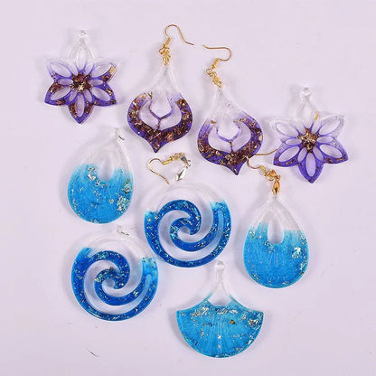 10 Cavity Earring,Pendant & Keychain Mould