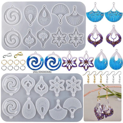 10 Cavity Earring,Pendant & Keychain Mould