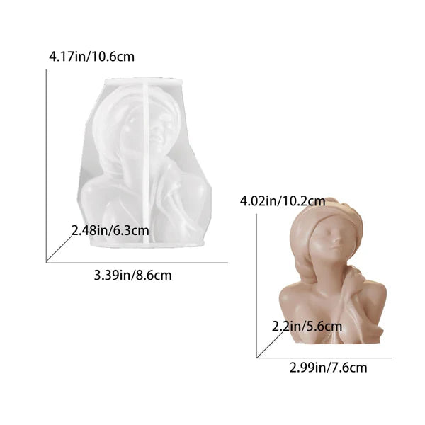 Turban Girl Statue Mould