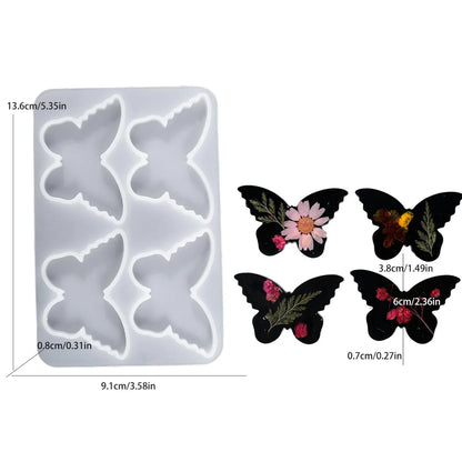 4 Cavity Butterfly Keychain & Pendant Mould