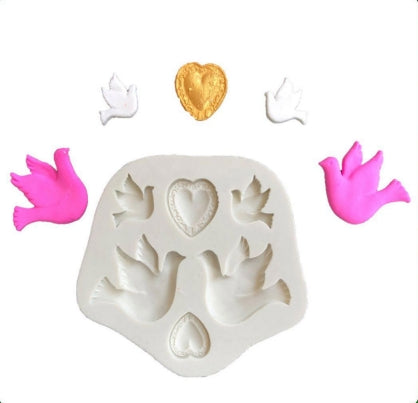 Romantic Heart & Love Bird Mould