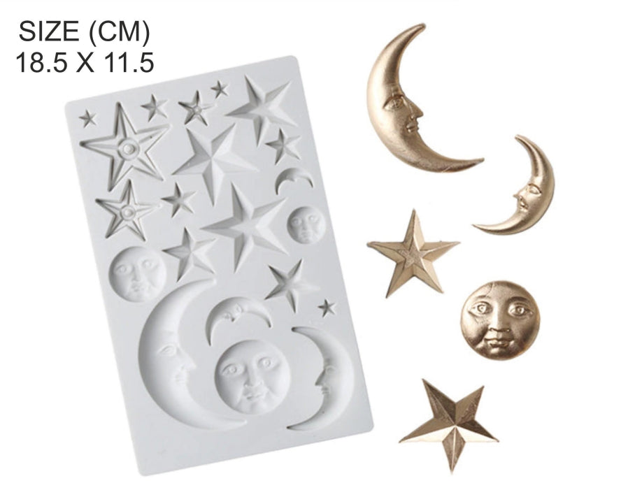 Moon Face & Star Mould