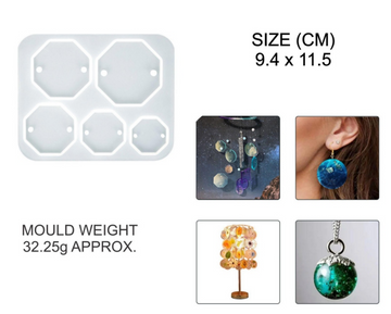 5 IN 1 Hexagon Jewellery & Rakhi Mould