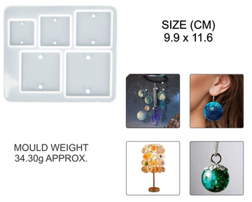 5 IN 1 Square Jewellery & Rakhi Mould