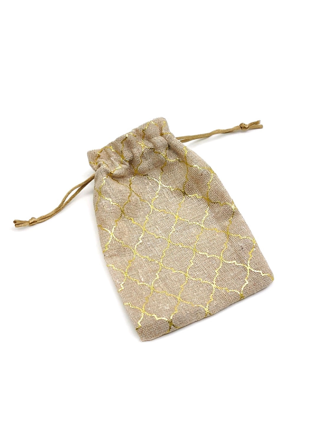 Jute Bag Printed 4x6 Inch (5 PCS/PKT)