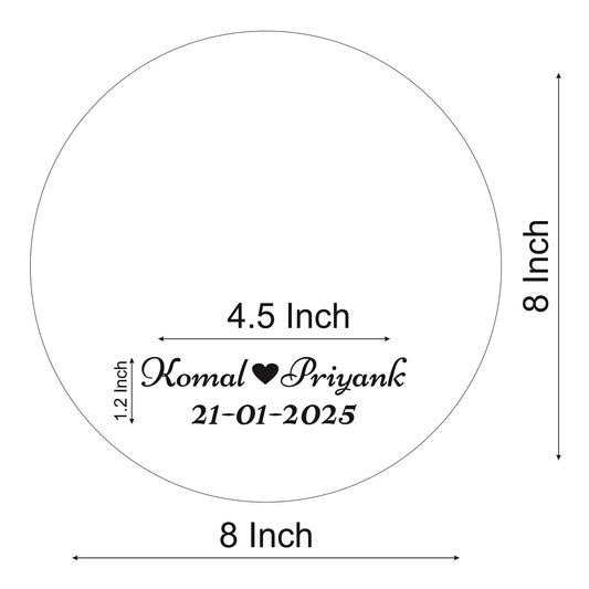 8 Inch Size Sticker Vinyl Sticker – Bina's Art - Resin Store