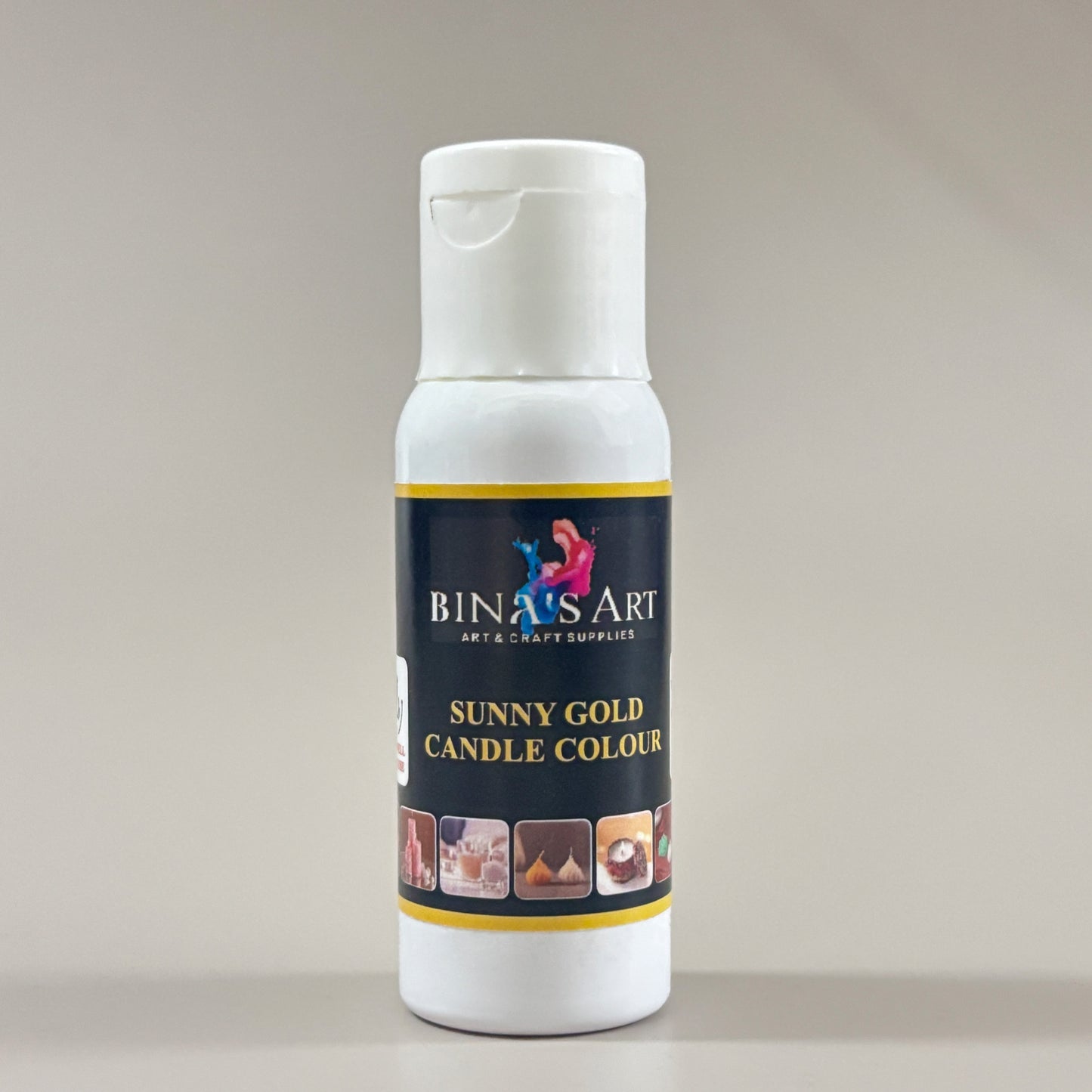 Sunny Gold Candle Colour