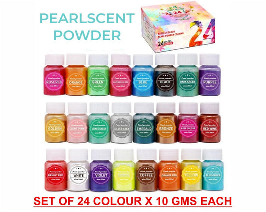 24 Shades Pearl Mica Powder Set