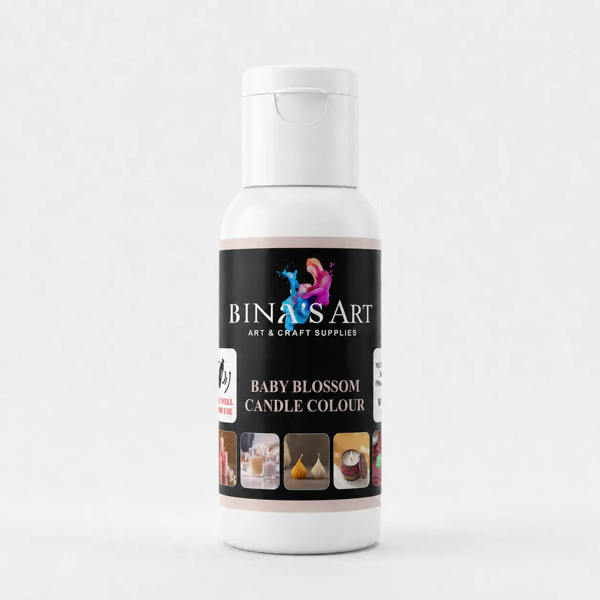 Bina’s Art Baby Blossom Candle Colour 30 g bottle