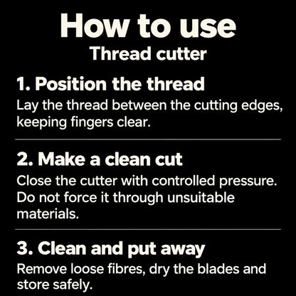 How to use: 4.6" Thread Cutter