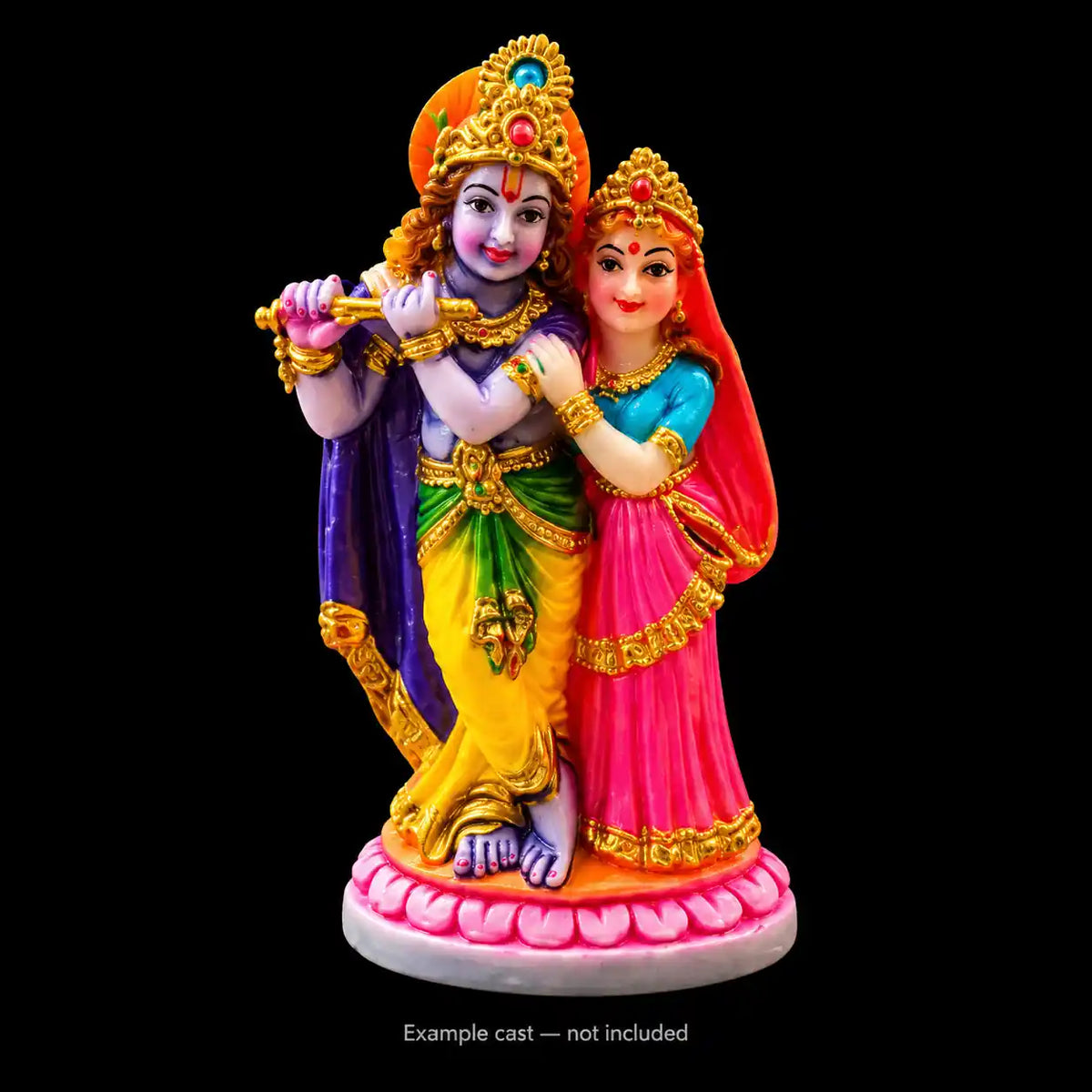 Radha Krishna Silicon Mould — finished example