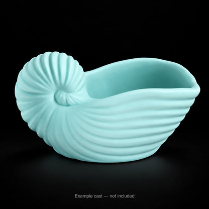 Shell Planter & Flower pot Mould — example cast, not included