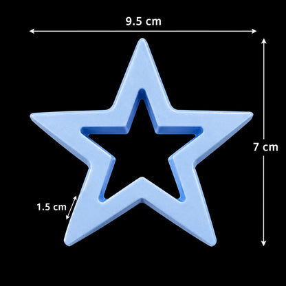 Large Hollow Star Mould — finished example