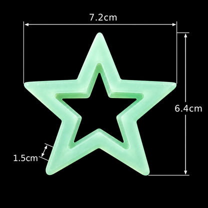 Medium Hollow Star Mould — finished example