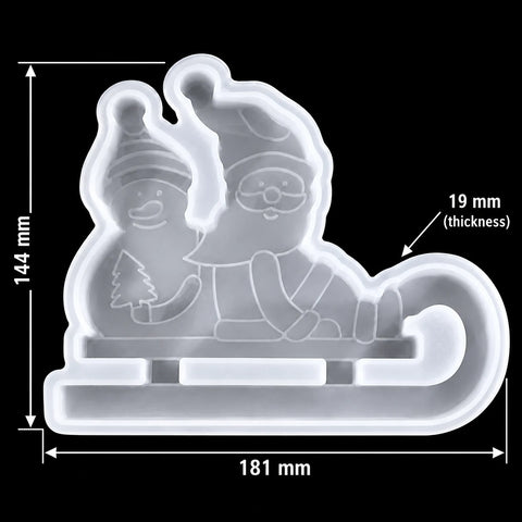 Santa and Snowman Sledge Mould — product