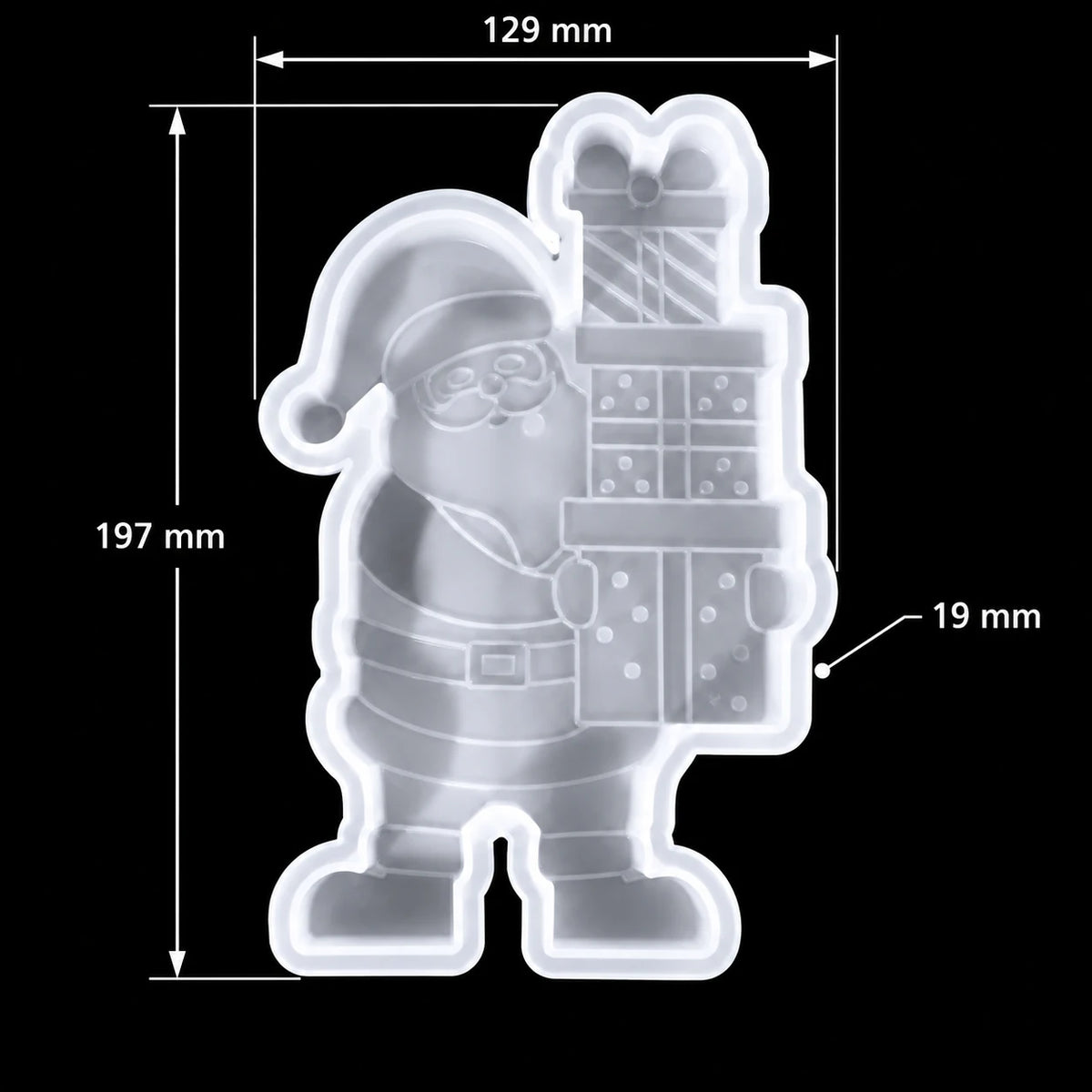 Santa Claus Holding Gifts Mould — product