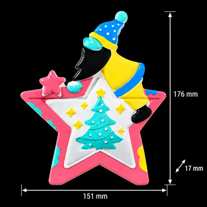 Santa Claus Star Mould — finished example