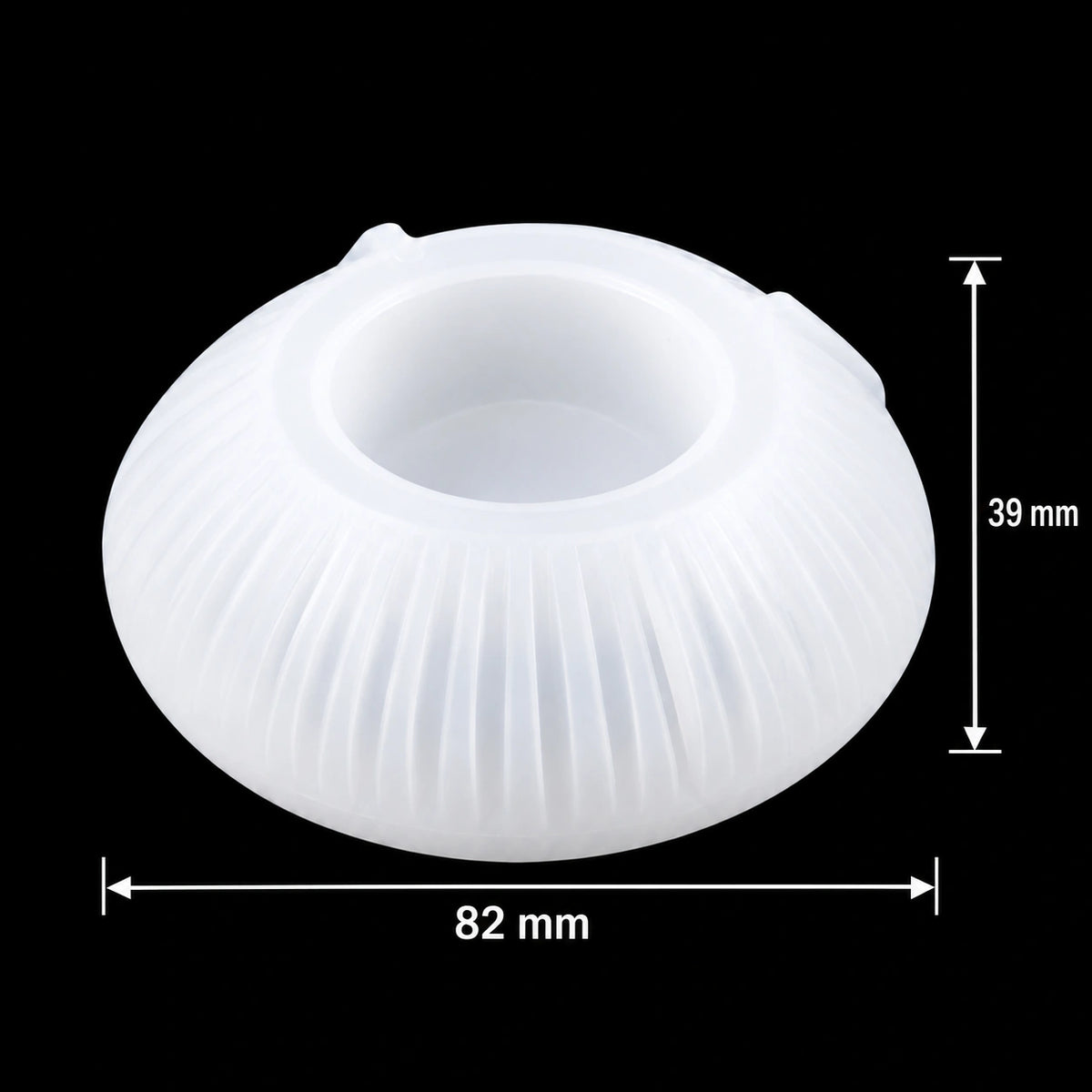 Stripe Round Incense Tray Silicon Mould — product