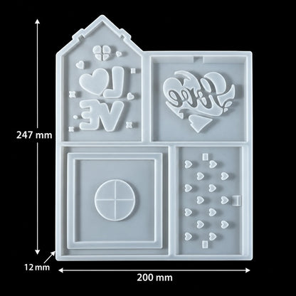 3D House Home Candlestick Mould — product