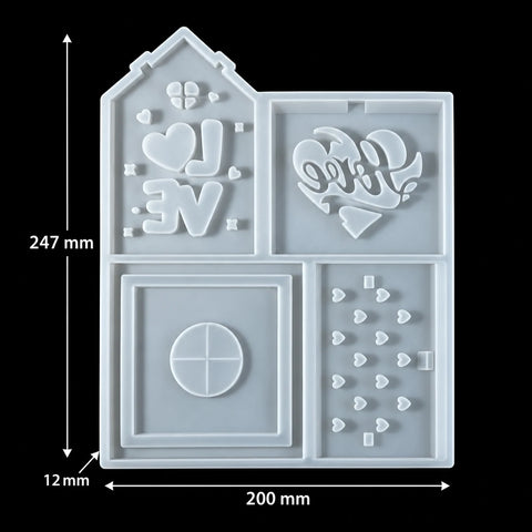 3D House Home Candlestick Mould — product