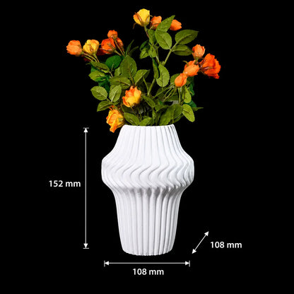 Striped Doomed Stylish Vase Mould — finished example