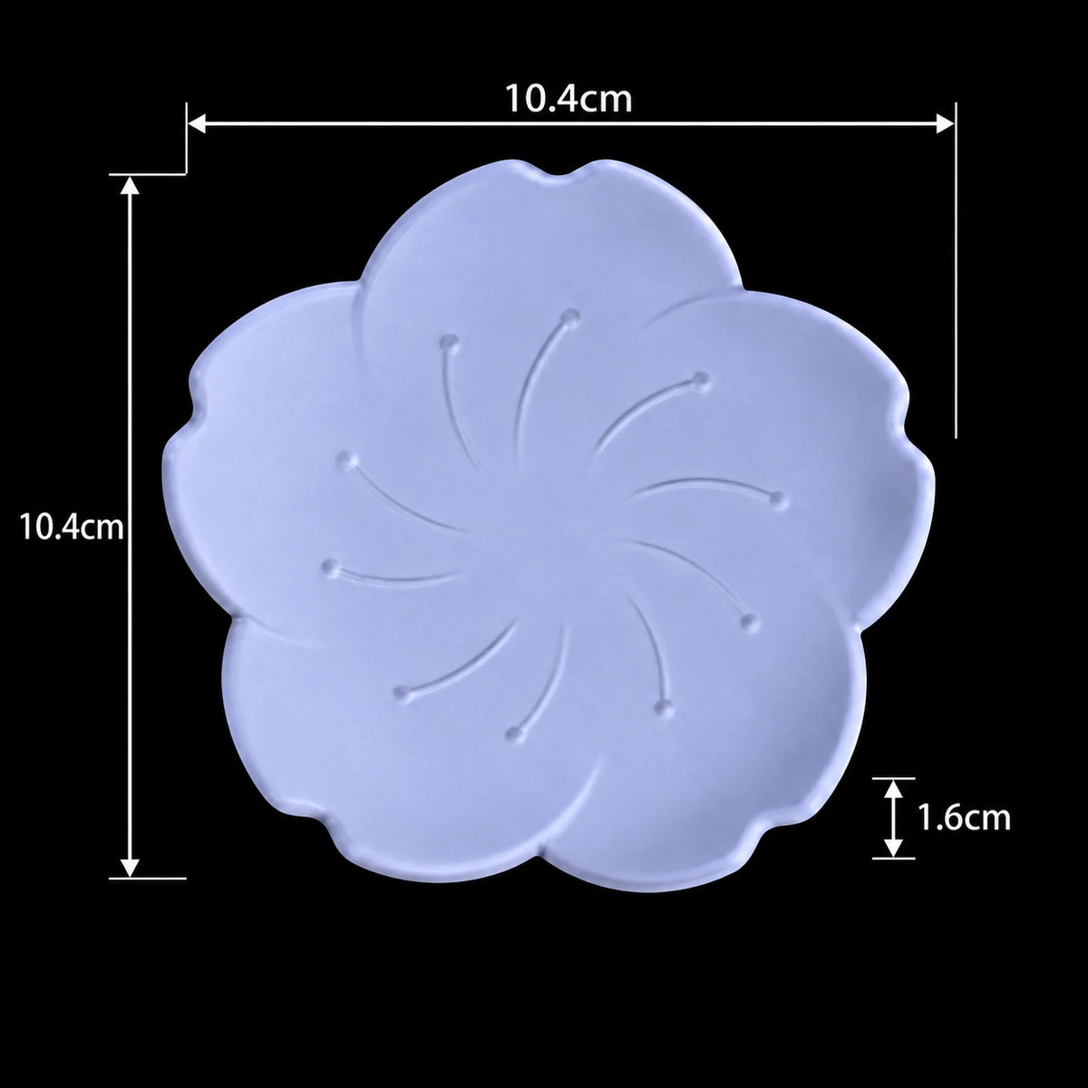 Flower Plate Mould — finished example