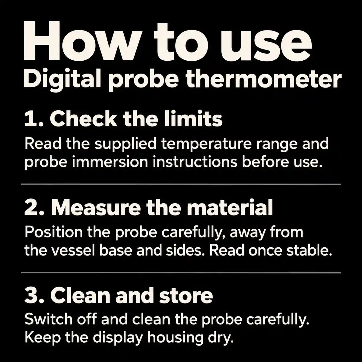 How to use: Digital Rod Thermometer