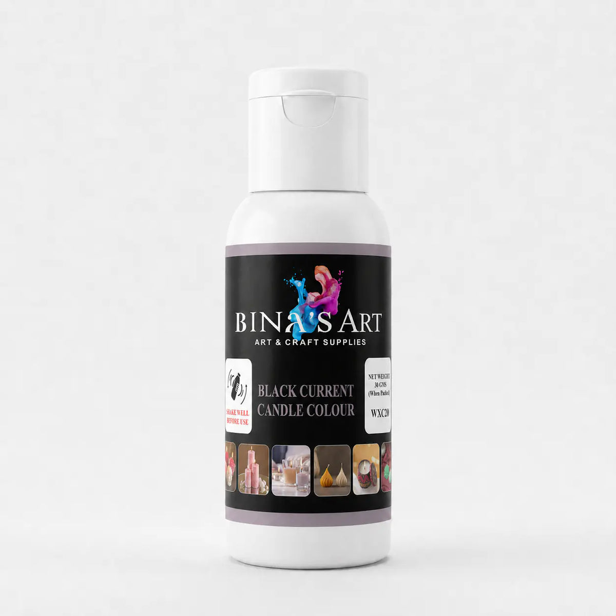 Bina’s Art Black Current Candle Colour 30 g bottle