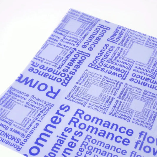 Multi-color Printed Bouquet Wrapping Paper for Floral Arrangements & DIY Gift Packaging-Coster Blue