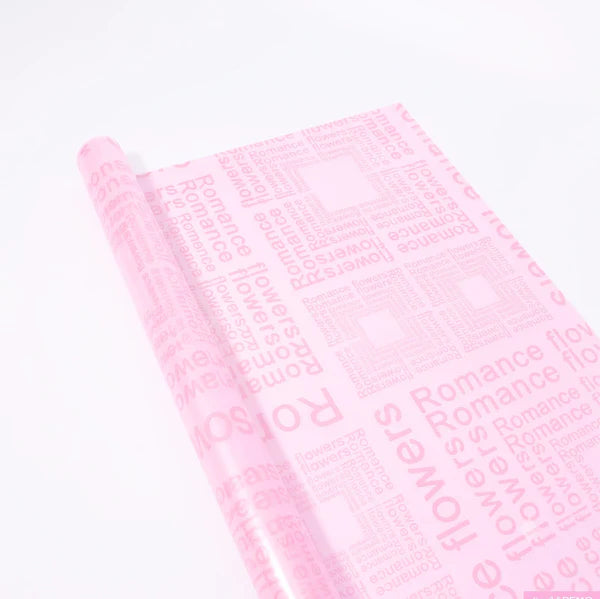 Multi-color Printed Bouquet Wrapping Paper for Floral Arrangements & DIY Gift Packaging-Baby Pink