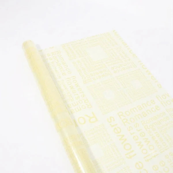 Multi-color Printed Bouquet Wrapping Paper for Floral Arrangements & DIY Gift Packaging-Pastle Yellow