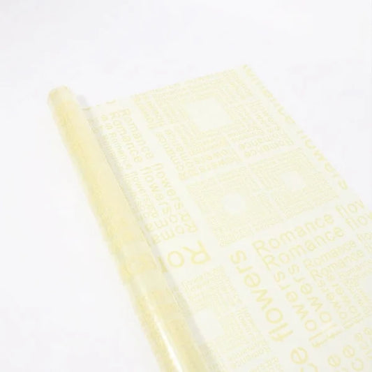 Multi-color Printed Bouquet Wrapping Paper for Floral Arrangements & DIY Gift Packaging-Pastle Yellow