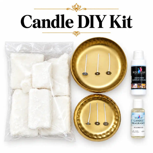 Urli Candle Making DIY Kit – 500 g Wax & Three Urlis
