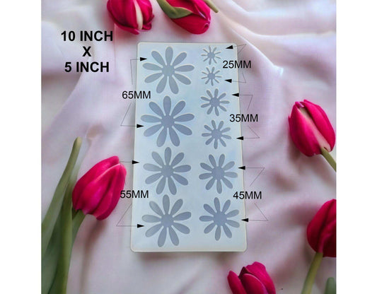 10 Cavity 3D Flower Mould