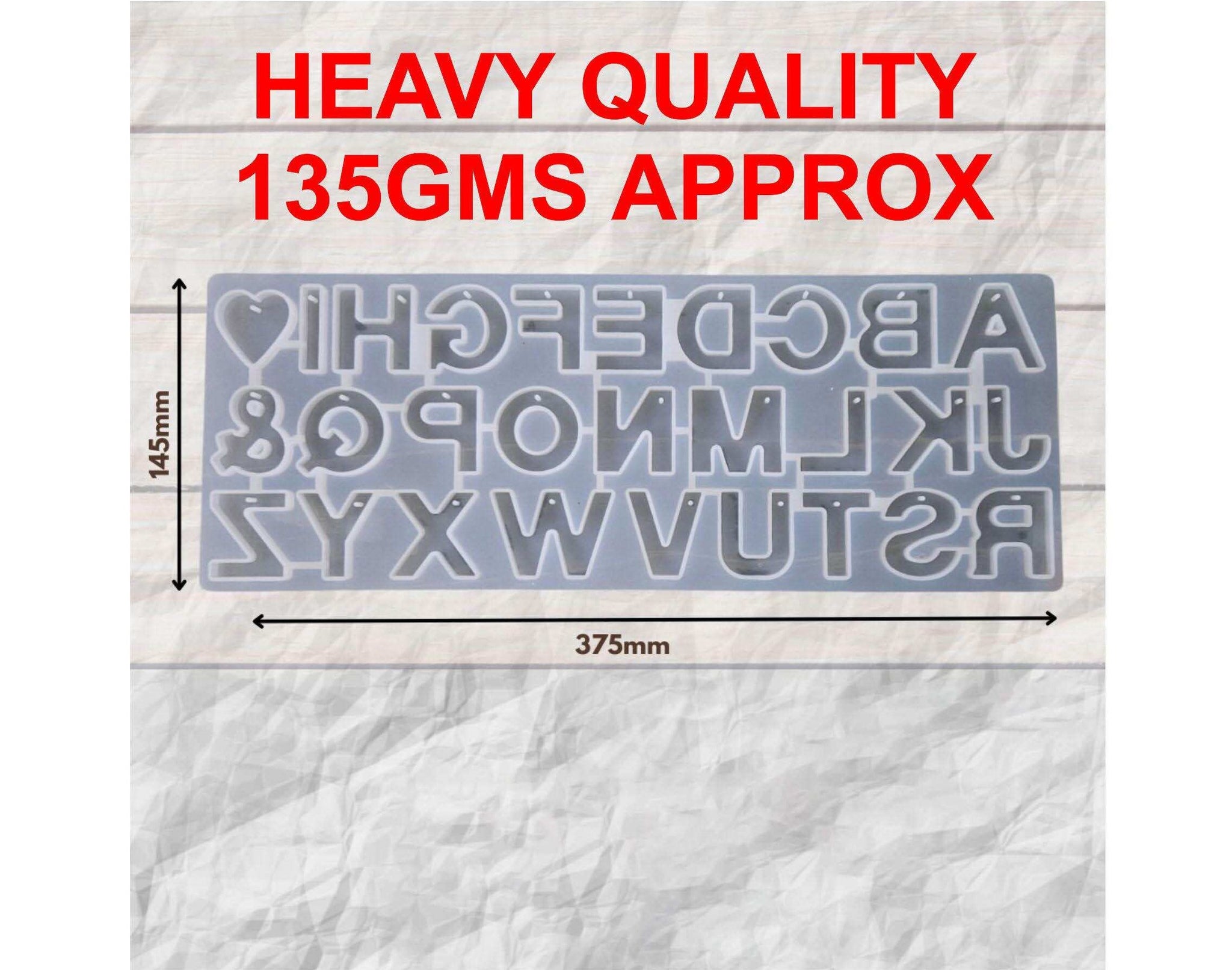 New Back Poring Alphabet Mould With Hole