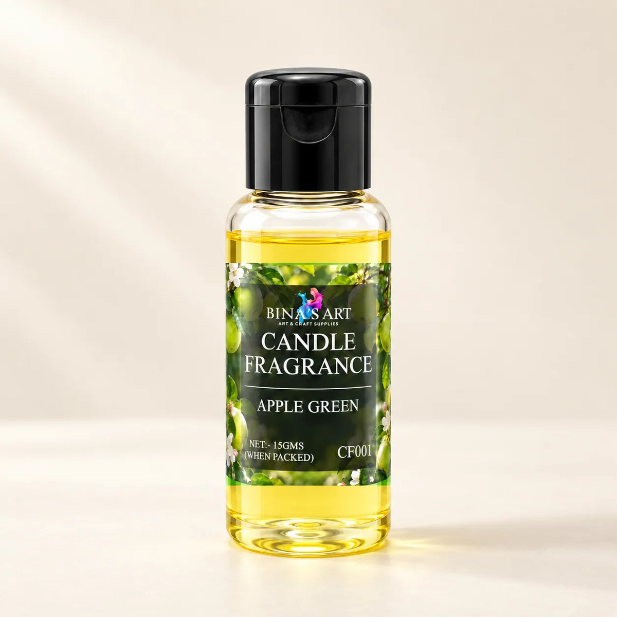 Apple Green Candle Fragrance bottle showing the original product label