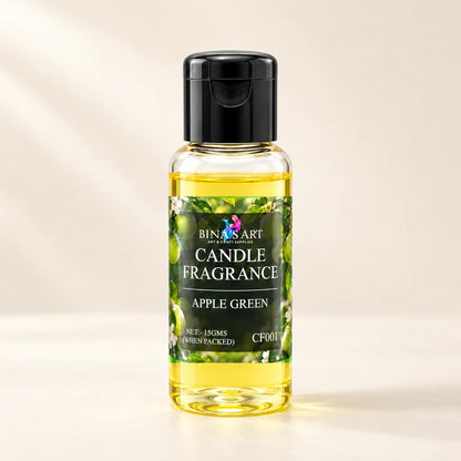 Apple Green Candle Fragrance bottle showing the original product label