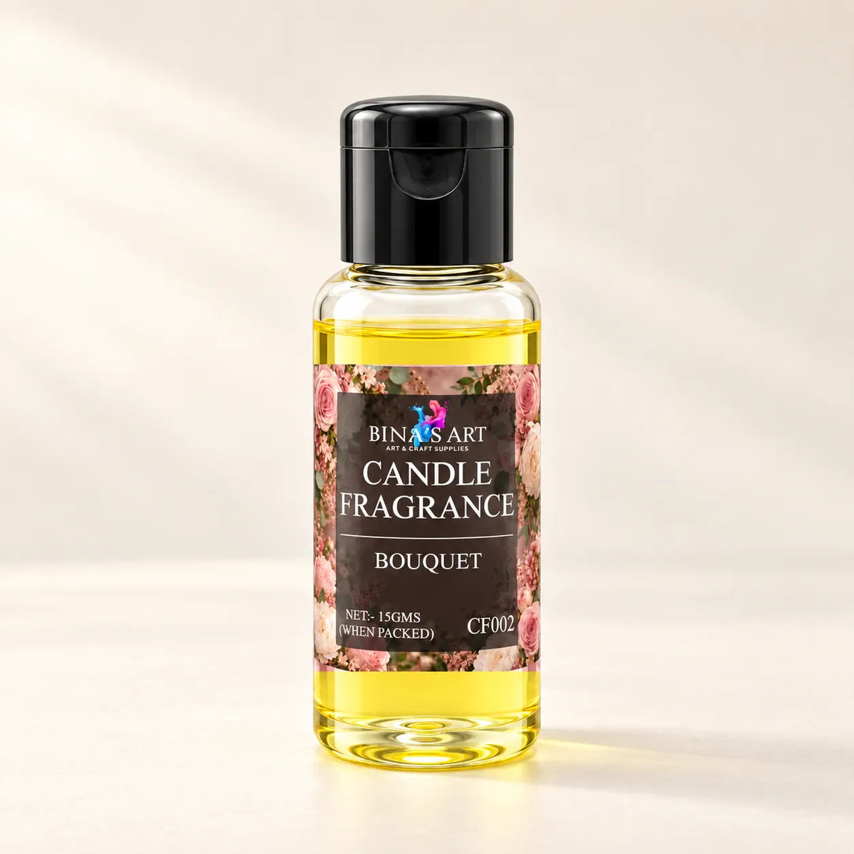 Bouquet Candle Fragrance bottle showing the original product label
