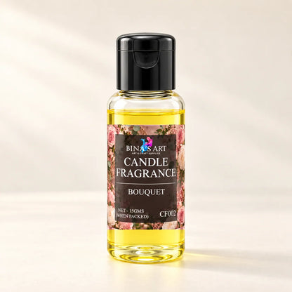Bouquet Candle Fragrance bottle showing the original product label