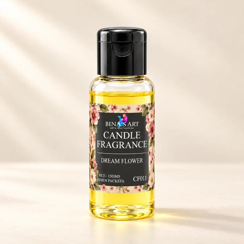 Dream Flower Candle Fragrance bottle showing the original product label
