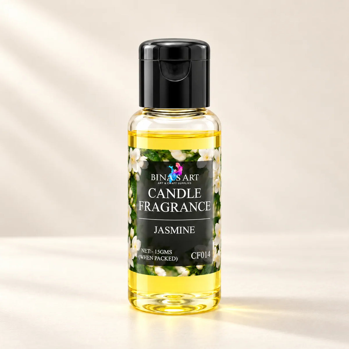 Jasmine Candle Fragrance bottle showing the original product label